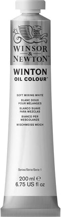 Winsor & Newton Winton Oil Color, 200ml (6.75-oz) Tube, Soft Mixing White