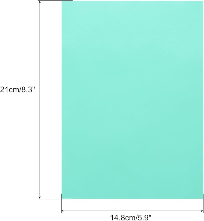 MECCANIXITY Colored Vellum Paper, 40 Sheet Sky Blue Transparency 8.3" x 5.9" Printable Vellum Paper, Translucent Vellum Sheets for Printing Wedding Invitations Ink Jet Laser Printer