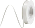 Off White Satin Ribbon 1/8 Inch X 50 Yards Solid Color Double Faced Ribbons Perfect for Crafts Wedding Decor Bow Making Arts Sewing and More