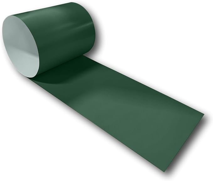 Eagle 1-24 Gauge KYNAR 500 Sheet Metal Flashing Rolls-10 FT Long-Heavy Duty-Commercial Grade-Roofing Flashing, Fascia Cover, Coping Cap-Multiple Sizes (12" x 10 FT, Classic Green)