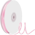 1/8" X 100 Yards Pearl Pink Satin Thin Ribbon Solid Color Double Faced Ribbons Perfect for Crafts Wedding Decor Bow Making Arts Sewing and More