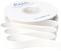 Ribbli Polyester Off White Velvet Ribbon,5/8 Inches Continuous10-Yard Spool,Christmas Ribbon for Gift Wrapping,Floral Bouquets, Home Decor