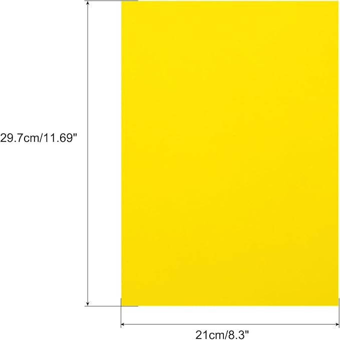 MECCANIXITY Colored Vellum Paper, 50 Sheet Yellow Transparency 11.7 x 8.2 Printable Vellum Paper, Translucent Vellum Sheets for Printing Wedding Invitations, Ink Jet Laser Printer