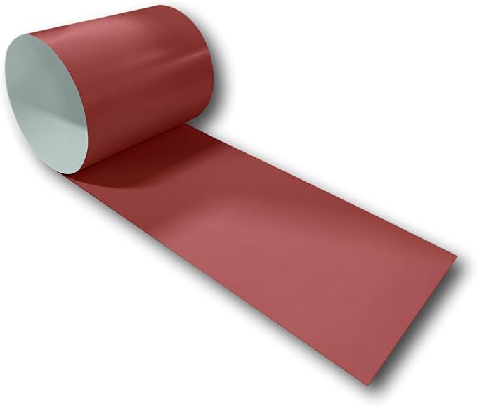Eagle 1-24 Gauge KYNAR 500 Sheet Metal Flashing Rolls-10 FT Long-Heavy Duty-Commercial Grade-Roofing Flashing, Fascia Cover, Coping Cap-Multiple Sizes (18" x 10 FT, Terra Cotta)