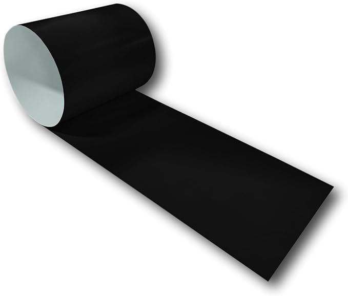 Eagle 1: 24 Gauge KYNAR 500 Sheet Metal Flashing Rolls-10 FT Long-Heavy Duty Pre-Finished Rolls-Commercial Grade-Roofing Flashing, Fascia Cover, Coping Cap-Multiple Sizes (36" x 10 FT, Deep Black)