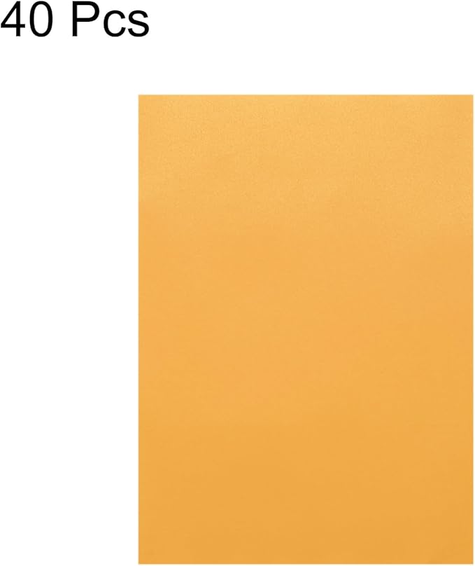MECCANIXITY Colored Vellum Paper, 40 Sheet Orange Yellow Transparency 8.3" x 5.9" Printable Vellum Paper, Translucent Vellum Sheets for Printing Wedding Invitations Ink Jet Laser Printer
