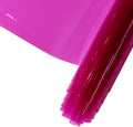 HYANG Dark Pink Transparent PVC Super Clear Holographic Vinyl Faux Leather Sheets 1 Roll 12" x 47" (30cm x 120cm) for DIY Bows Earrings Bags DIY Crafts Making