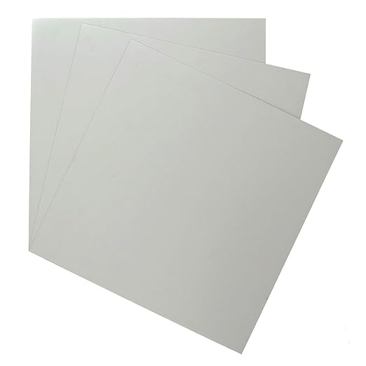 EAGLE 1: 12" x 12" 26 Gauge Sheet Metal Squares (3 Pack Per Order, Multiple Colors) Great for Arts, Crafts, DIY Home or Work Projects (18" X 18", Ash Grey)