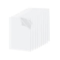 10 Pack 7.87x9.84 Clear Acrylic Sheet 1mm Thick, Clear Plexiglass Sheet 20x25cm, Plastic Plexiglass Board Acrylic Board for Wall Crafts Glass Picture Frame DIY Projects Signs and Painting