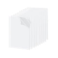 10 Pack 5.12x7.08 Clear Acrylic Sheet 1mm Thick, Clear Plexiglass Sheet 13x18cm, Plastic Plexiglass Board Acrylic Board for Wall Crafts Glass Picture Frame DIY Projects Signs and Painting