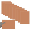 10Pcs Rose - Gold Anodized Aluminum Sheet 5" x 7" x 1/32" (0.8mm) Corrosion-Resistant Metal Plates for Laser Engraving, DIY Crafting, Sign Making, Home Decor