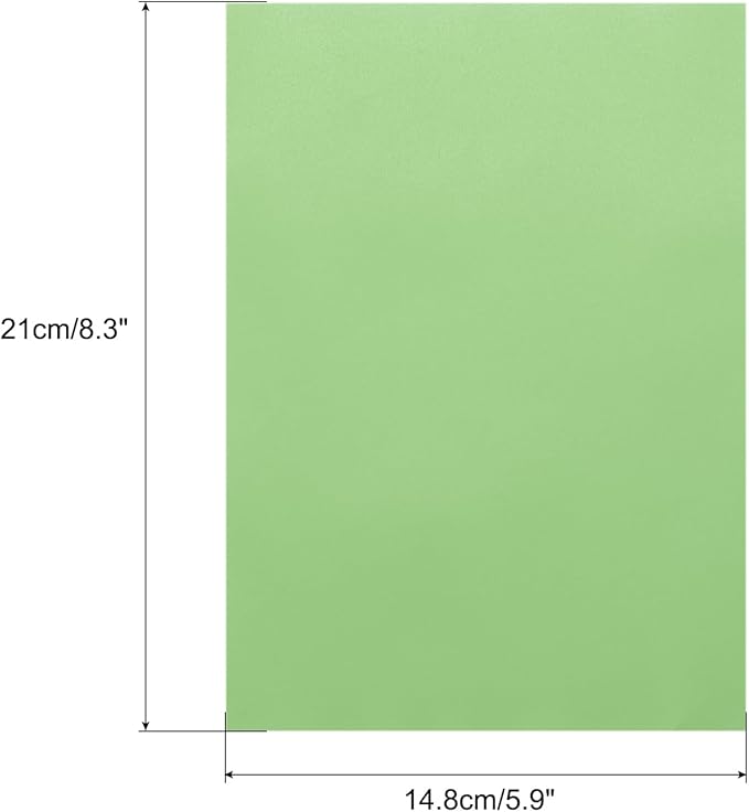 MECCANIXITY Colored Vellum Paper, 40 Sheet Light Green Transparency 8.3" x 5.9" Printable Vellum Paper, Translucent Vellum Sheets for Printing Wedding Invitations Ink Jet Laser Printer