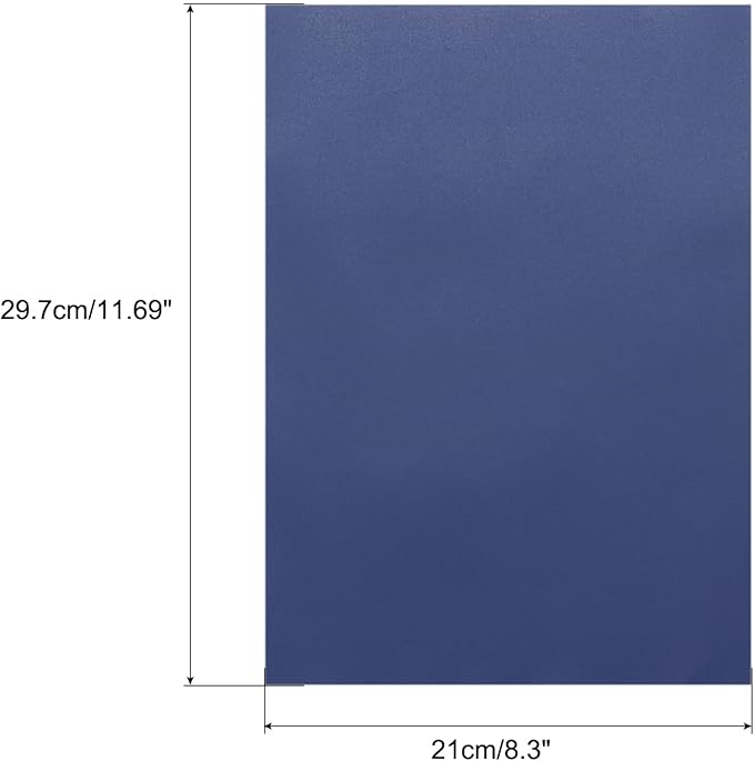 MECCANIXITY Colored Vellum Paper, 50 Sheet Deep Blue Transparency 11.7 x 8.2 Printable Vellum Paper, Translucent Vellum Sheets for Printing Wedding Invitations, Ink Jet Laser Printer