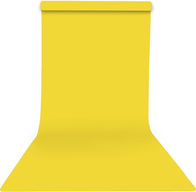 Yizhily Seamless Photography Photo Backdrop Background Paper Roll for Photoshoot 53 inches Wide x 16 feet Long, Forsythia Yellow