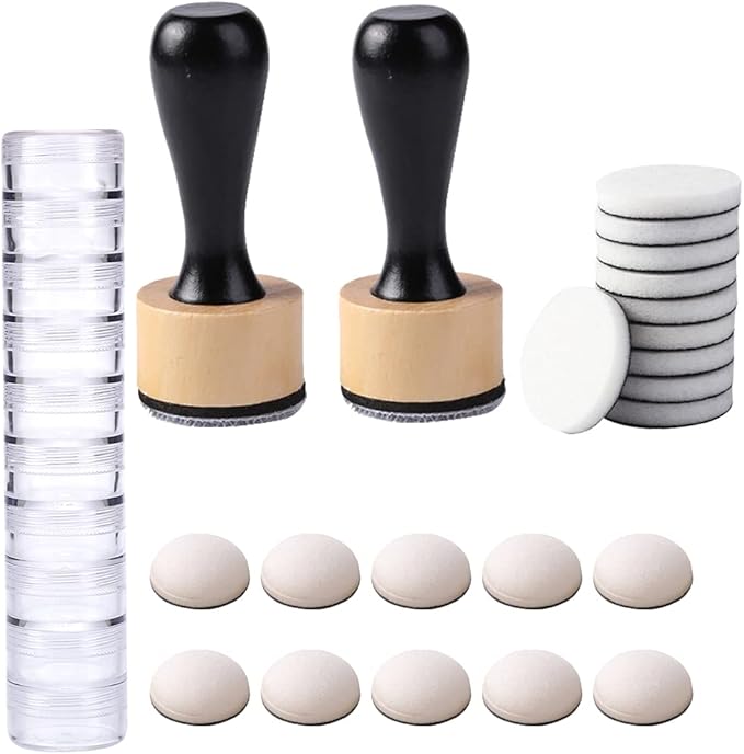 CYFUN DESIGN Ink Paints Mixing Blending Tools,Mini Replacement Foam Refills and Covers Sets for DIY Scrapbooking Crafts Paper Crafting Projects Card Ink Painting Tools