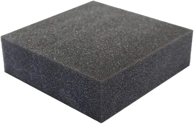 FoamRush 10" x 24" x 24" Charcoal High Density Upholstery Foam Cushion (Upholstery Sheet, Foam Padding, Seat Replacement, Chair Cushion Replacement, Square Foam, Wheelchair Seat Cushion) Made in USA