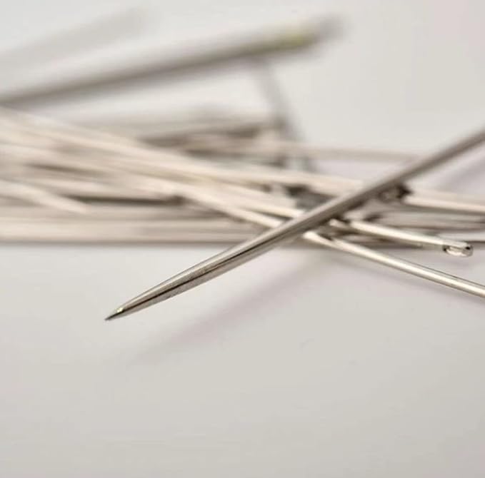6" Upholstery Large Eye Long Needle Apply to Home or Work Hand Sewing Tapestry Embroidery (6 inch)