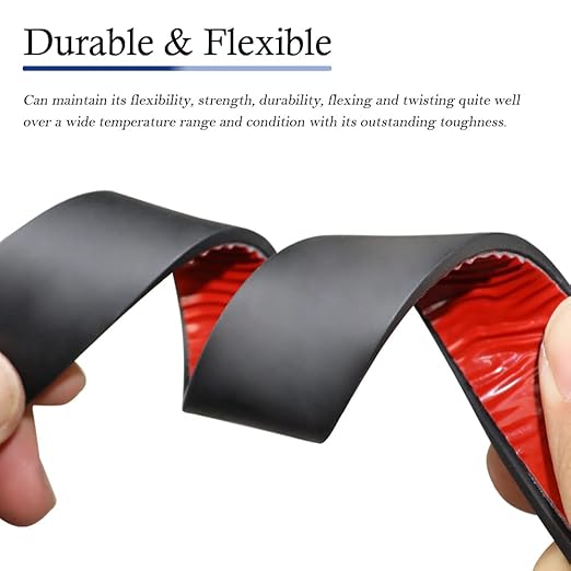 Neoprene Rubber Strips Self Adhesive Solid Rubber Sheets, Rolls & Strips for DIY Gaskets Crafts Pads Seals Warehouse Flooring Neoprene Sheet with Adhesive Backing (1" Wide x 1/5" Thick x 10' Long)