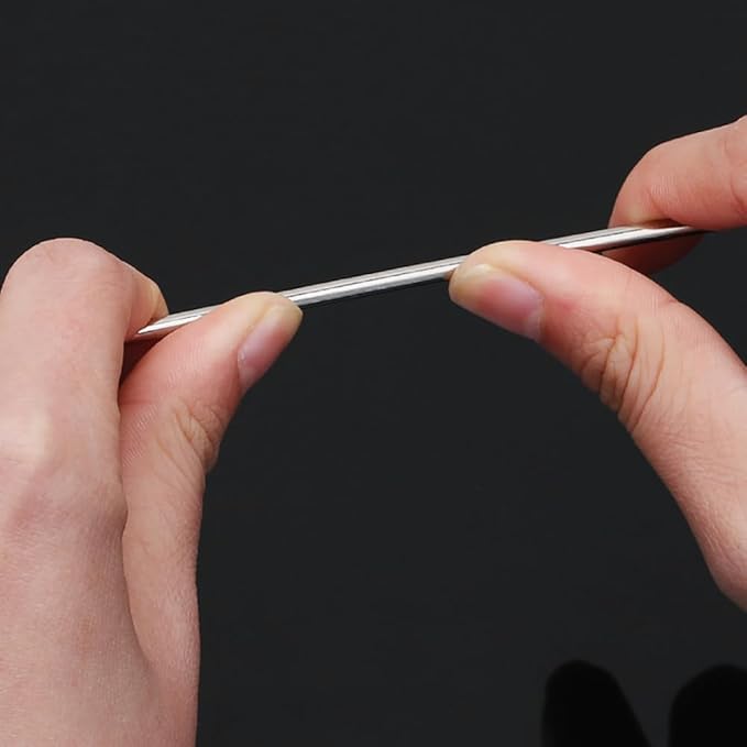 4" Professional Upholstery Needle 10cm length 3mm thickness, Big Eye Hand Sewing Needles for Stitching and Crafting Projects