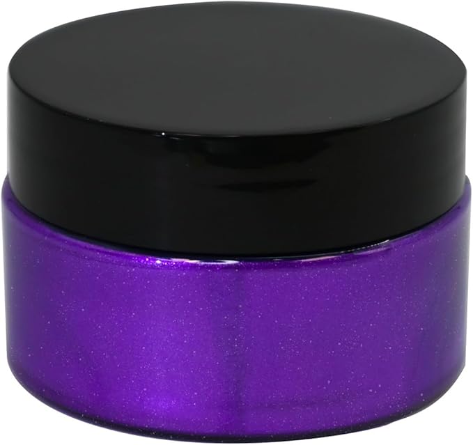 Shimmer Metallic Acrylic Paint Purple Metallic Chalk Paste 1.7oz/50ml, Ideal for Wood/T-Shirts/Glass/Stone, DIY Crafts Projects Glitter Pearlescent Golden Pigment Suitable for Beginners Artists