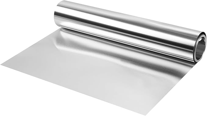 Aluminum Flashing Roll，Aluminum Sheet Roll 5000x200x0.05mm(LxWxT) Applicable to Various House Repair and DIY Projects