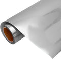 Threadart Metallic Silver Heat Transfer Vinyl Film | Custom Cut Roll 20" Wide by The Yard | Compatible with Venture Explore and Maker, Silhouette Cameo, & Large Format Cutters