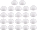 Crafjie 22PCS 2 Inchs White Foam Balls Half Round Polystyrene Half Foam Balls Craft Supplies Hemispherical Christmas Craft Ballfor DIY Home Craft Project and Art Decoration