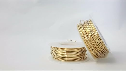20 Gauge, Jeweler's Brass Wire, Red Brass, Round Dead Soft CDA #230 Alloy Jewelry Grade - 4oz (85FT) by CRAFT WIRE