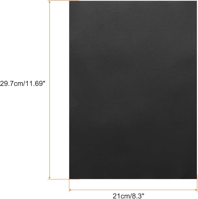 MECCANIXITY Colored Vellum Paper, 50 Sheet Black Transparency 11.7 x 8.2 Printable Vellum Paper, Translucent Vellum Sheets for Printing Wedding Invitations, Ink Jet Laser Printer