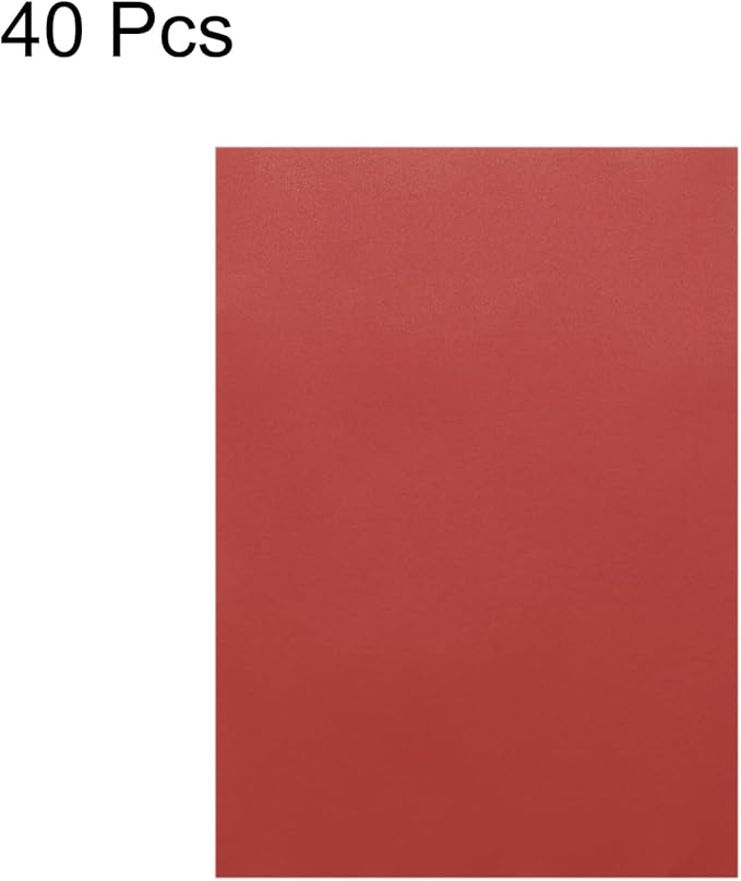 MECCANIXITY Colored Vellum Paper, 40 Sheet Red Transparency 8.5 x 11 Printable Vellum Paper, Translucent Vellum Sheets for Printing Wedding Invitations Ink Jet Laser Printer