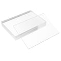 Pack of 10 Clear Acrylic Sheet 8" x 10" Cast Plexiglass Panel 1/8" Thick (3mm) Transparent Plastic Board for Sign, Craft, Display Projects, Laser Cutting, Engraving