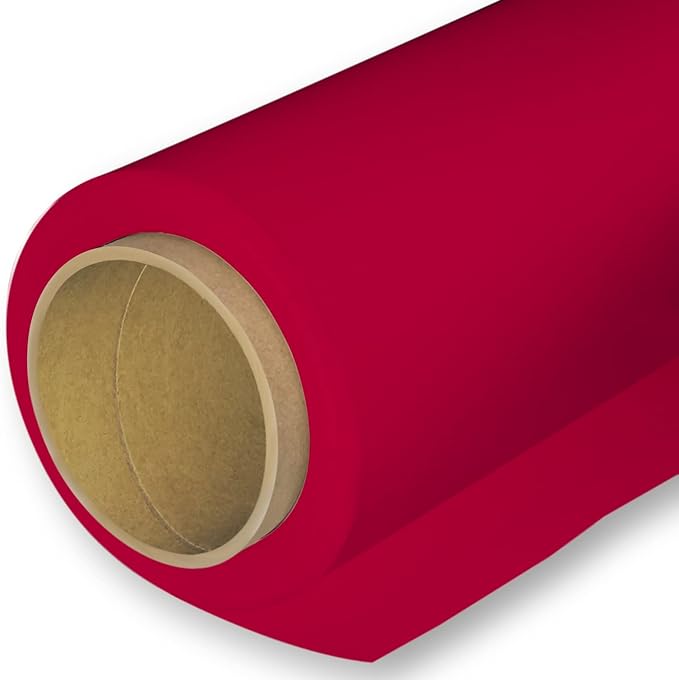 Huamei Seamless Photography Background Paper, Photo Backdrop Paper 53 Inches Wide x 16 Feet, (4.4x16 Feet) (Flame)