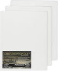 Centurion Deluxe Professional Oil Primed Linen Canvas Panels - 18x18-3 Pack of Linen Canvases for Painting, Artwork and More