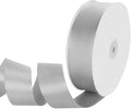 1-1/2" Width x 100 Yards Satin Ribbon, Silver Ribbon Perfect for DIY Craft, Bows, Gift Wrapping, Flower Bouquet, Valentine's Day, Christmas and Party Decoration