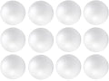 Crafjie Craft Foam Balls 2.75 Inches in Diameter 12-Pack, Smooth Polystyrenets Foam Ball, for Decoration Household School Projects DIY Arts and Craft, White