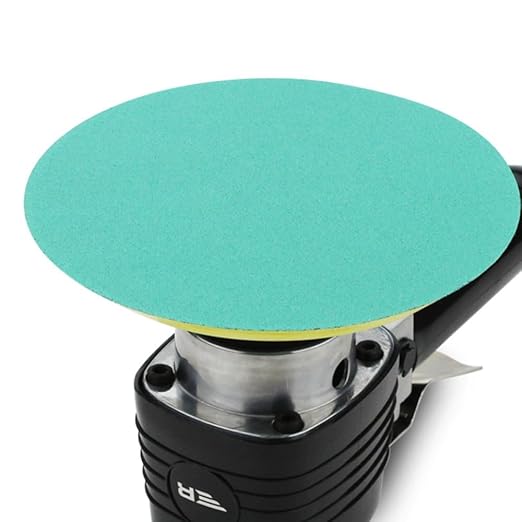 BHA 5” Green Film PSA Self Adhesive Sanding Discs - 50 Pack - Wet/Dry, Sticky Back, Premium Aluminum Oxide for Long-Lasting, Low-Dust & Load Resistant Sanding and Surface Finishing - 80 Grits