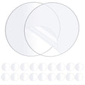 20PCS Heavy Duty Double Sided Adhesive Mounting Circle Tape- Waterproof,Strong Adhesion,Clear, High Strength,No Residue Removability for Hanging,Wall Mounting, Home Decor,Adhesive for Shower