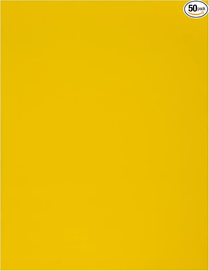 Quotidian Lemon Flat US Letter Translucent Vellum Paper Printable Sheets 8.5" x 11" (21.6 x 27.9cm) Pack of 50 - Sketching Drawing Drafting Tracing