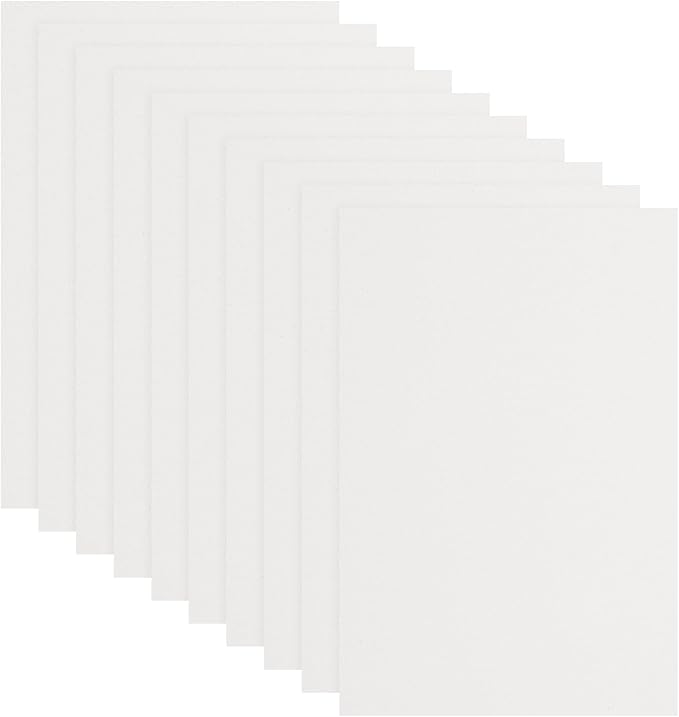 uxcell 10 Pcs White EVA A4 Foam Sheets Crafts, 12 x 8 Inch Foam Paper for DIY Crafts Project Classroom Scrapbook Art Cards Home Office Decoration (2mm Thick)