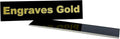 Blank Metal Plates for Laser Engraving - 4 Pack | Aluminum Sheets 0.020" Thick | CO2, Diode, Fiber Laser Compatible | Multiple Sizes & Colors (Black (engraves gold), 1x4.25 inch)