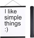 Artmag Magnetic Poster Hanger Frame, 34x22 34x23 34x48 Light Wood Wooden Magnet Canvas Artwork Print Poster Hangers Frames Hanging Kit (Black, 34")