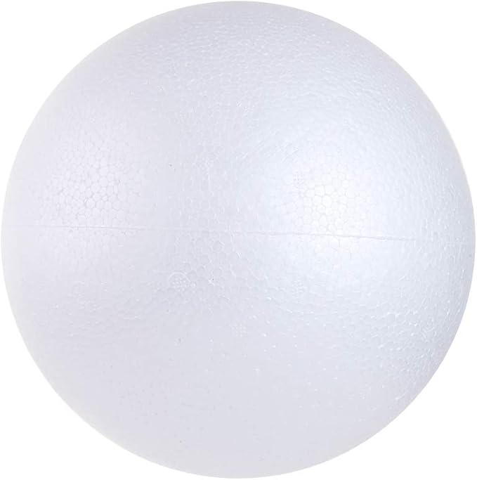 CCINEE 1PCS 7.9 Inch White Foam Balls Round Craft Foam Balls for Art, Craft, Household, School Projects and Christmas Easter Party Decorations