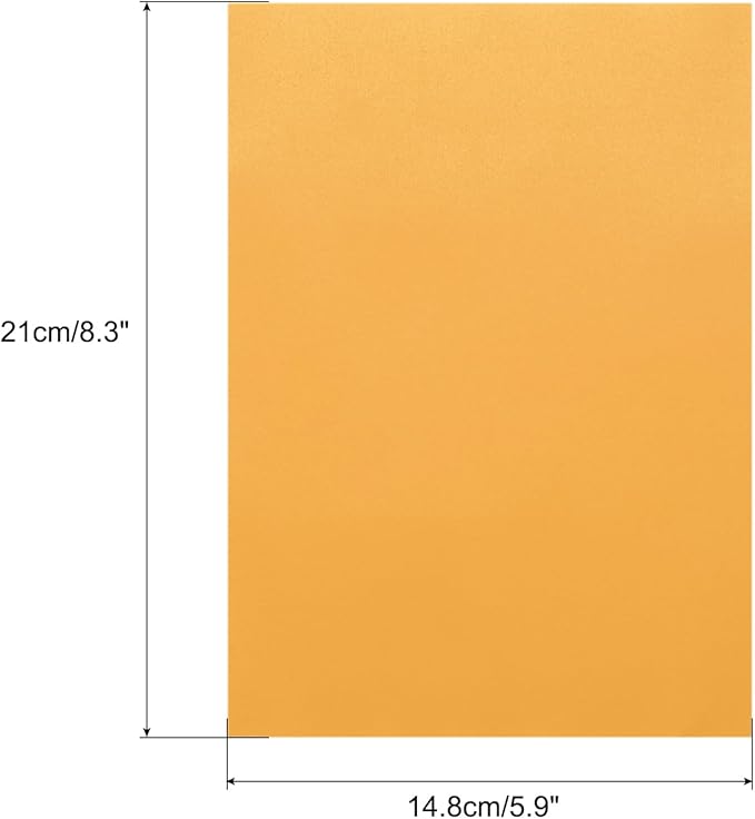 MECCANIXITY Colored Vellum Paper, 40 Sheet Orange Yellow Transparency 8.3" x 5.9" Printable Vellum Paper, Translucent Vellum Sheets for Printing Wedding Invitations Ink Jet Laser Printer