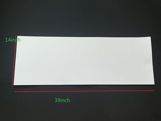 Labzhang White EVA Foam Cosplay, 1 Piece of 8mm Craft Foam,Cosplay Foam, 14" x 39" Ultra-high Density 80 kg/m3 EVA Foam Sheets