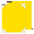 Enoin 2 Pack 8x12 Inches Yellow Non Transparent Acrylic/Plexiglass Sheet 0.118'' 1/8 Thick, Plastic Sheet Colored Board Panel for Glass, DIY, Painting, Art Craft