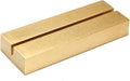 UNIQOOO 10 Pack 4" Gold Birch Wood Stands for Wedding Acrylic Sign, Wood Table Number Holders for 1/8 Thick Acrylic Sheets | Wedding Display Stand, Card Holder for Bar Menu, Retail Sign, Party