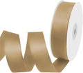 1" Width x 50 Yards Satin Fabric Ribbon, Champagne Gold Ribbon Perfect for DIY Bows, Swags, Gift Wrapping, Craft, Flower Bouquet，Christmas and Party Decoration