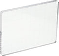 PATIKIL 5" x 3.5" Acrylic Stamp Block, Clear Stamping Block with Grid Lines Decorative Mounting Blocks Square for Scrapbooking DIY Crafts Card Making