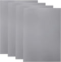 4 Pack Rubber Stamp Sheets, 2.6 mm (0.1 inch) A4 Size Light Gray Rubber Pads, Soft Rubbers Mat for Engraving Machine Cutter, Laser Rubbers Carving Blocks Material to Making Custom Stamps