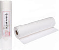 MEGREZ Roll Pack Thicken Calligraphy Xuan Paper for Chinese, Japanese, 35cm x 20m(13.8in x 65.6ft), Half Raw Ripe, White